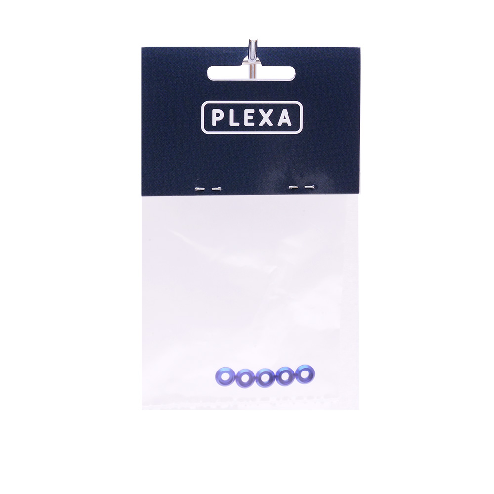plexa aluminium m2 m3 bolt flat head washer 5 pack syntegra package