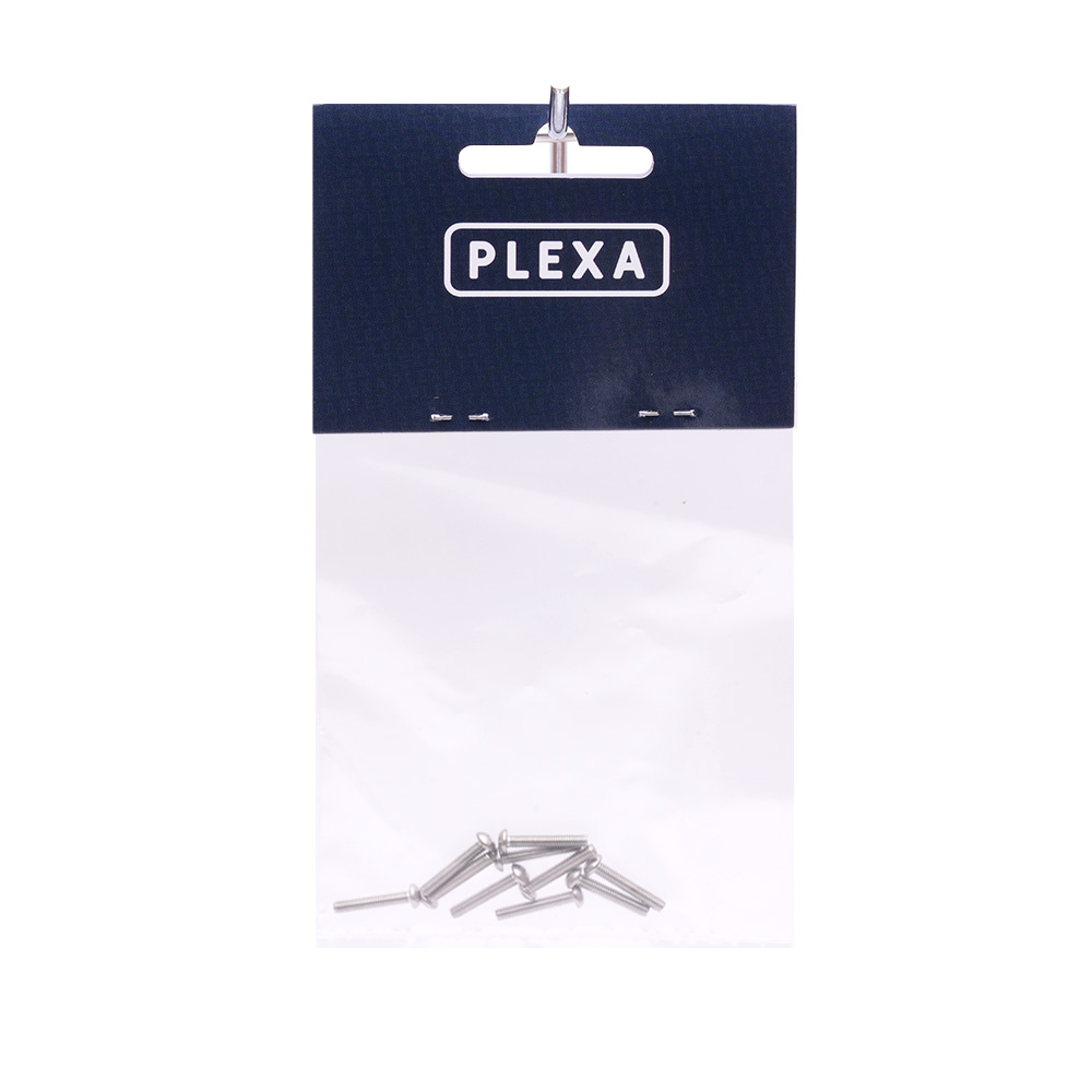plexa stainless steel hex button head bolts m2 m2.5 m3 10 pack