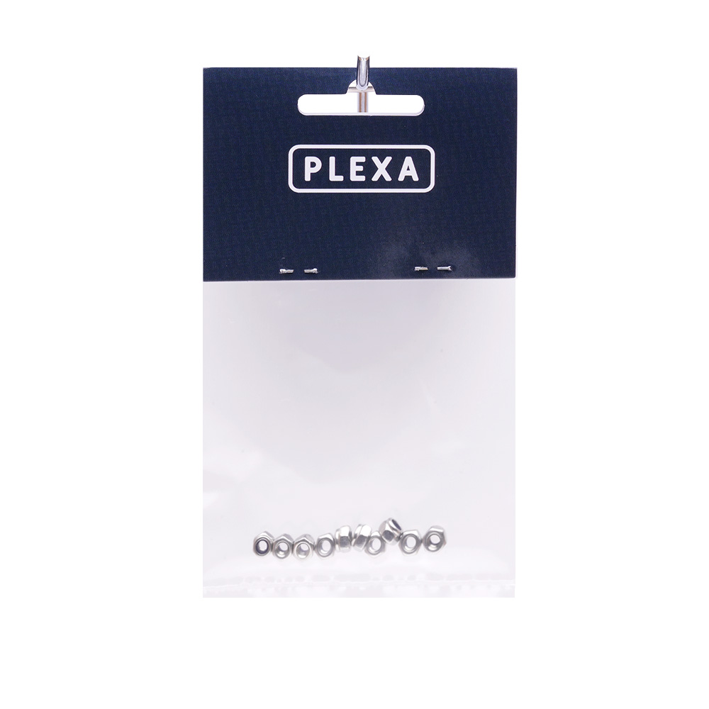 plexa stainless steel self lock nuts m2 m2.5 m3 10 pack syntegra package