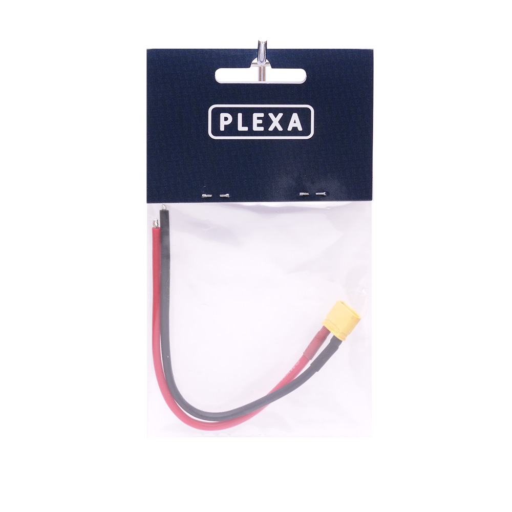 plexa xt30 male 16awg 150mm cable syntegra package