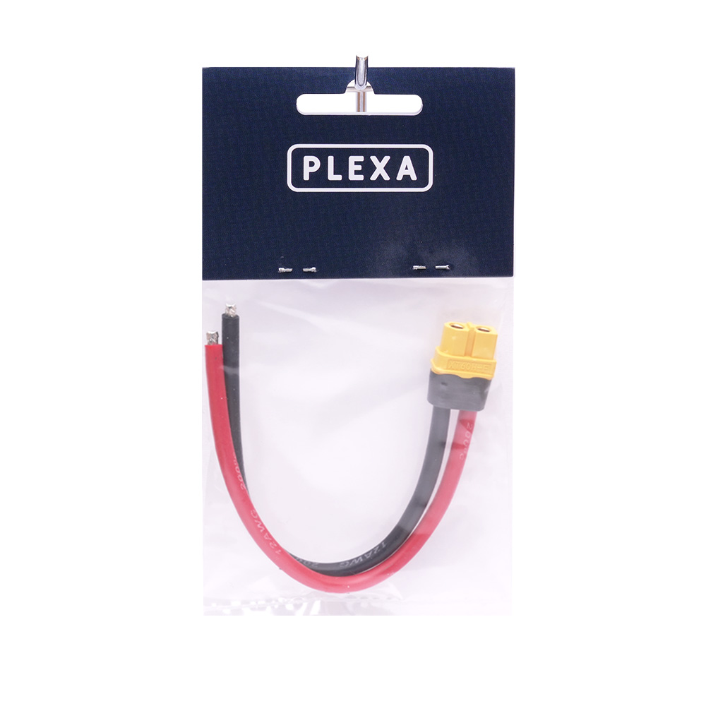 plexa xt60 female 12awg 150mm cable syntegra package